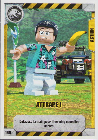 Jurassic World Trading Card Game (French) Series 1 - # 160 Attrape !