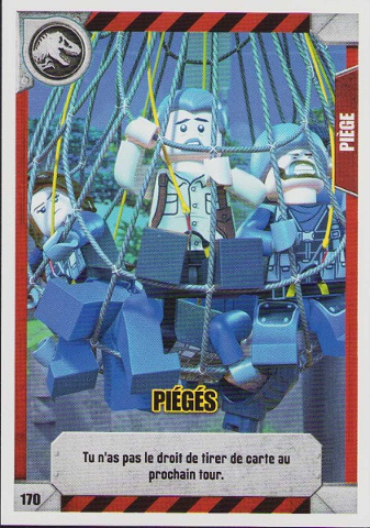 Jurassic World Trading Card Game (French) Series 1 - # 170 Piégés