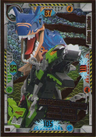 Jurassic World Trading Card Game (French) Series 1 - # LE6 Allosaurus contre Dino-Mech Édition Limitée