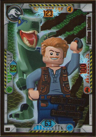 Jurassic World Trading Card Game (French) Series 1 - # LE7 Owen Grady & Blue Édition Limitée