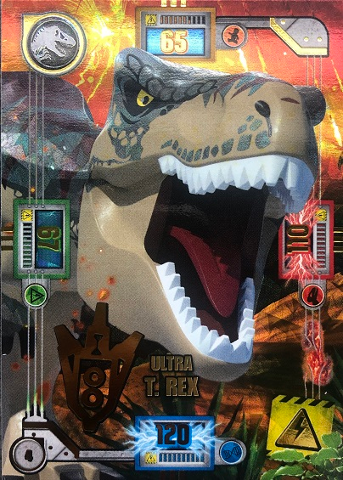 Jurassic World Trading Card Game (Polish) Series 1 - # 4 Ultra T. rex