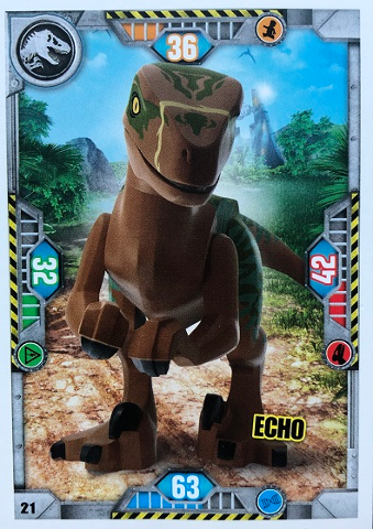 Jurassic World Trading Card Game (Polish) Series 1 - # 21 Echo