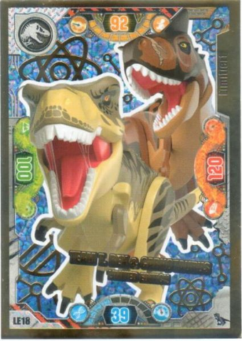 Jurassic World Trading Card Game (German) Series 2 - # LE18 Team T. rex & Carnotaurus Limited Edition