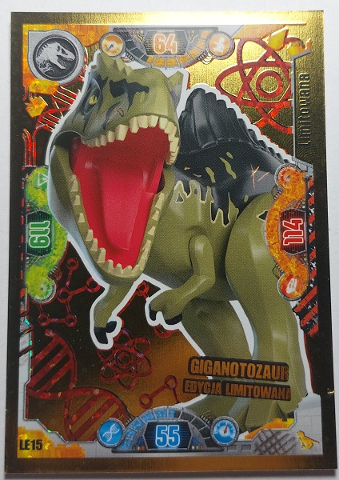Jurassic World Trading Card Game (Polish) Series 2 - # LE15 Giganotozaur Edycja Limitowana