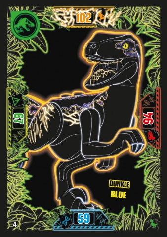Jurassic World Trading Card Game (German) Series 3 - # 4 Dunkle Blue