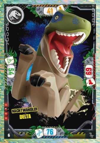 Jurassic World Trading Card Game (German) Series 3 - # 6 Nachtwandler Delta