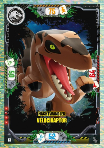Jurassic World Trading Card Game (German) Series 3 - # 13 Nachtwandler Velociraptor
