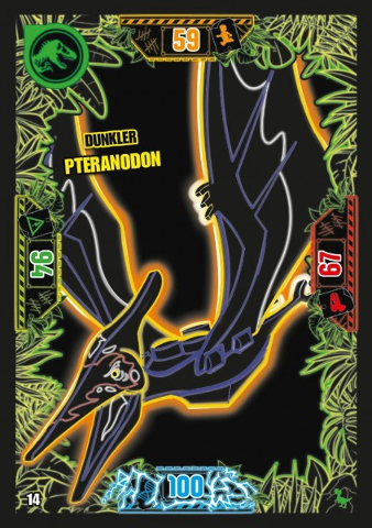 Jurassic World Trading Card Game (German) Series 3 - # 14 Dunkler Pteranodon