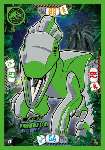 Jurassic World Trading Card Game (German) Series 3 - # 17 Nachtsicht Pyroraptor