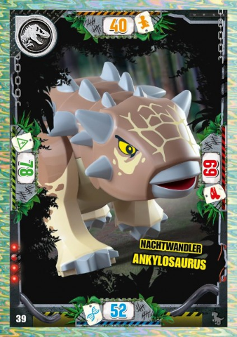 Jurassic World Trading Card Game (German) Series 3 - # 39 Nachtwandler Ankylosaurus