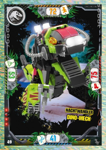 Jurassic World Trading Card Game (German) Series 3 - # 49 Nachtwandler Dino-Mech