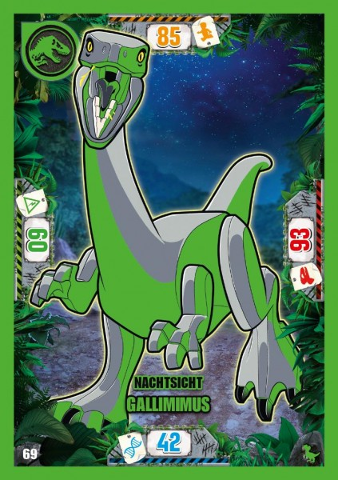 Jurassic World Trading Card Game (German) Series 3 - # 69 Nachtsicht Gallimimus