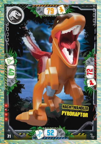 Jurassic World Trading Card Game (German) Series 3 - # 71 Nachtwandler Pyroraptor