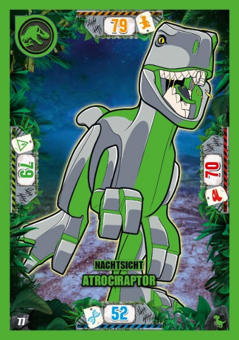 Jurassic World Trading Card Game (German) Series 3 - # 77 Nachtsicht Atrociraptor