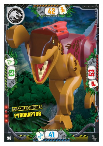 Jurassic World Trading Card Game (German) Series 3 - # 98 Anschleichender Pyroraptor