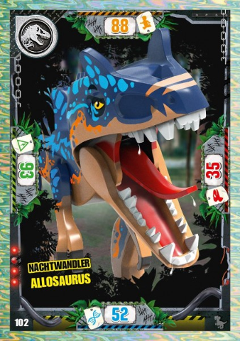 Jurassic World Trading Card Game (German) Series 3 - # 102 Nachtwandler Allosaurus
