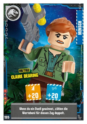 Jurassic World Trading Card Game (German) Series 3 - # 135 Mutige Claire Dearing