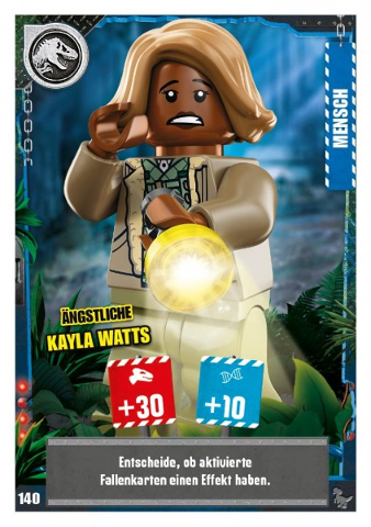 Jurassic World Trading Card Game (German) Series 3 - # 140 Ängstliche Kayla Watts