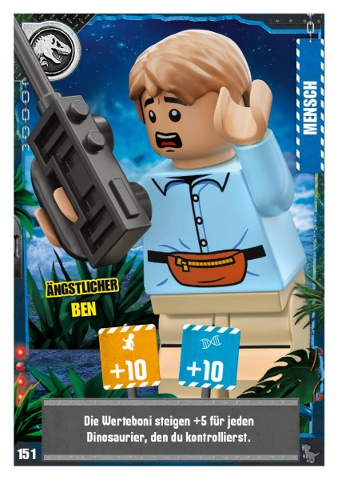 Jurassic World Trading Card Game (German) Series 3 - # 151 Ängstlicher Ben