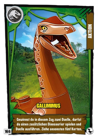 Jurassic World Trading Card Game (German) Series 3 - # 166 Gallimimus