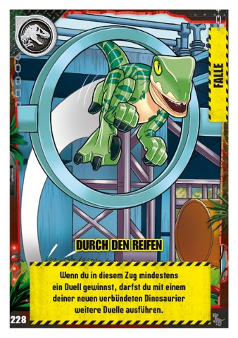 Jurassic World Trading Card Game (German) Series 3 - # 228 Durch den Reifen