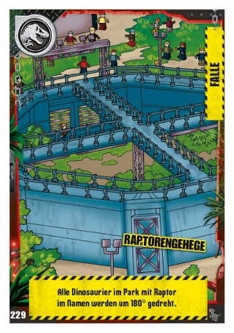 Jurassic World Trading Card Game (German) Series 3 - # 229 Raptorengehege