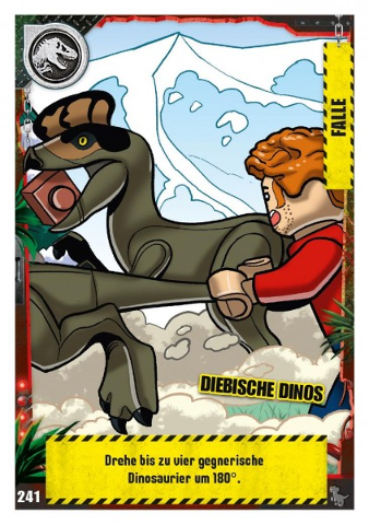 Jurassic World Trading Card Game (German) Series 3 - # 241 Diebische Dinos