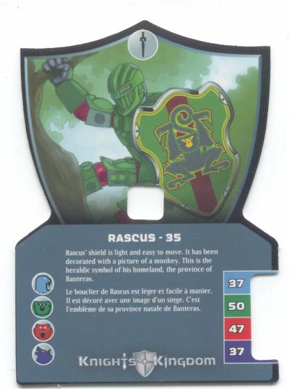 Knights Kingdom II Card, Rascus - 35
