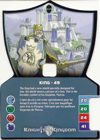 Knights Kingdom II Card, King - 49