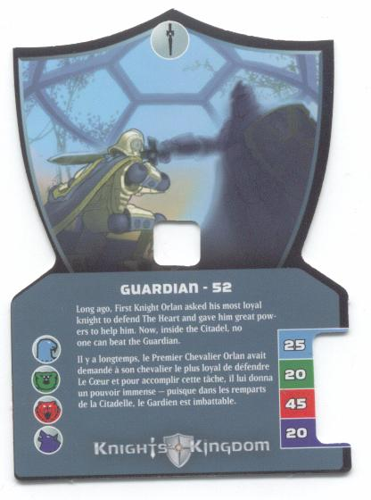 Knights Kingdom II Card, Guardian - 52