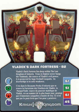 Knights Kingdom II Card, Vladek's Dark Fortress - 82