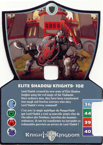 Knights Kingdom II Card, Elite Shadow Knights - 102