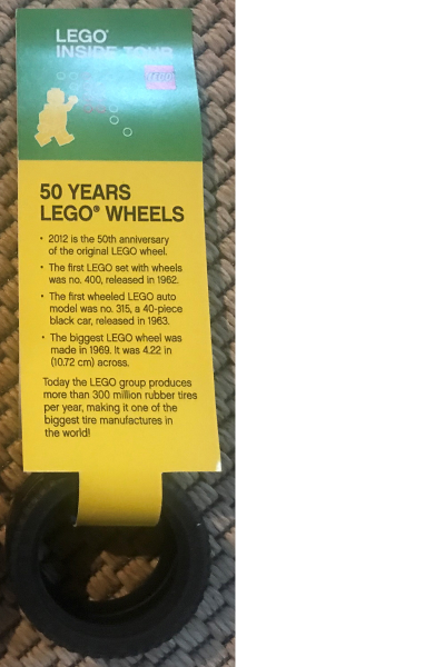 LEGO Inside Tour - 50 Years LEGO Wheels Celebration with Tire