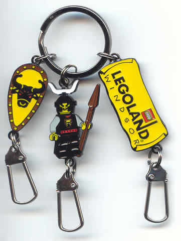 Legoland Windsor Key Chain Bull shield with Knight