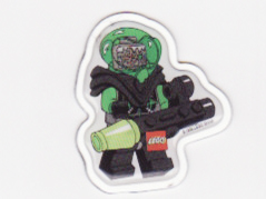 Magnet Flat, Minifigure Insectoid Green Verniers
