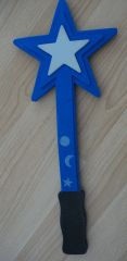 Magic Wand, Foam with Silver Star at End