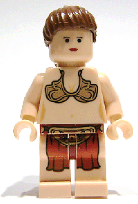 Magnet, Minifigure SW Princess Leia (Jabba Slave, Light Nougat)