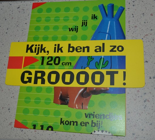 Duplo Western Height Chart, Cardboard