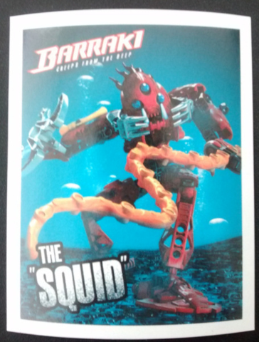 Sticker, BIONICLE Barraki L2 'THE "SQUID"'