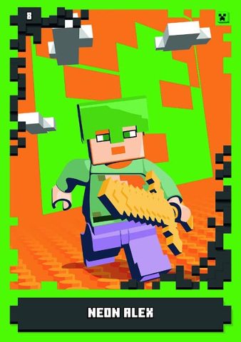 Minecraft Trading Card Collection (German) Series 1 - # 8 Neon Alex