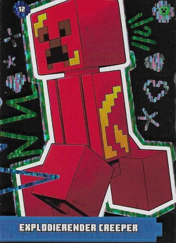 Minecraft Trading Card Collection (German) Series 1 - # 12 Explodierender Creeper