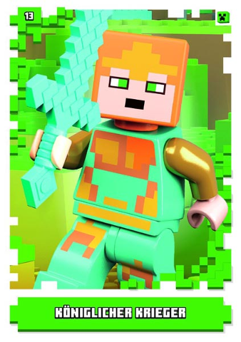 Minecraft Trading Card Collection (German) Series 1 - # 13 Königlicher Krieger