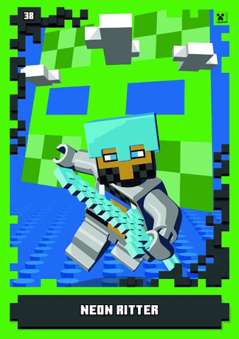 Minecraft Trading Card Collection (German) Series 1 - # 38 Neon Ritter