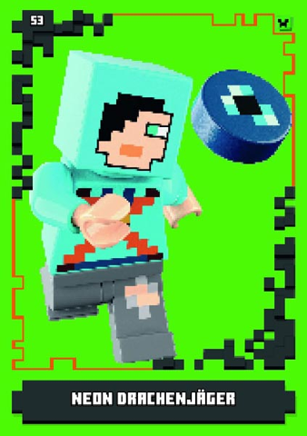 Minecraft Trading Card Collection (German) Series 1 - # 53 Neon Drachenjäger