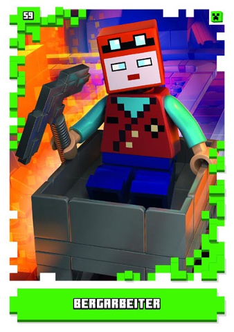 Minecraft Trading Card Collection (German) Series 1 - # 59 Bergarbeiter