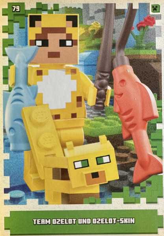 Minecraft Trading Card Collection (German) Series 1 - # 79 Team Ozelot und Ozelot-Skin