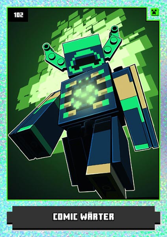 Minecraft Trading Card Collection (German) Series 1 - # 102 Comic Wärter
