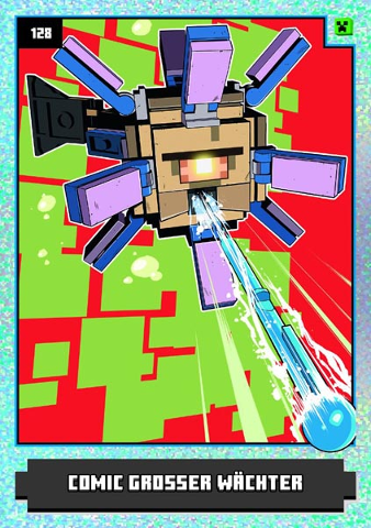 Minecraft Trading Card Collection (German) Series 1 - # 128 Comic Grosser Wächter