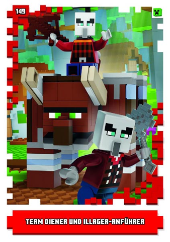 Minecraft Trading Card Collection (German) Series 1 - # 149 Team Diener und Illager-Anführer