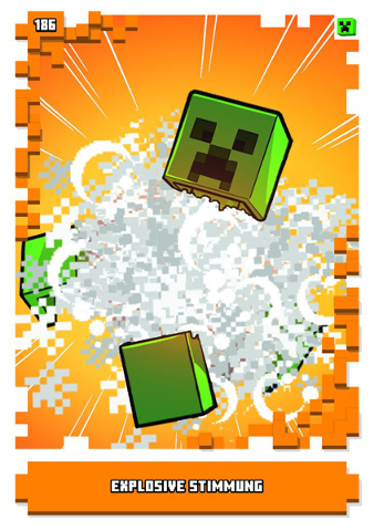 Minecraft Trading Card Collection (German) Series 1 - # 186 Explosive Stimmung
